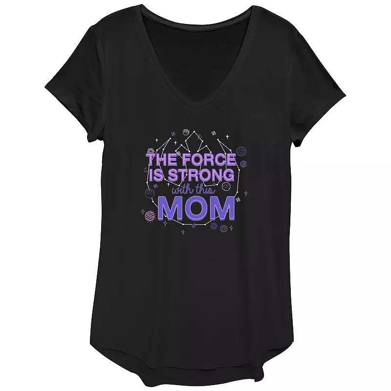 Women's Star Wars The Force Is Strong With This Mom Graphic Tee,  Product Image