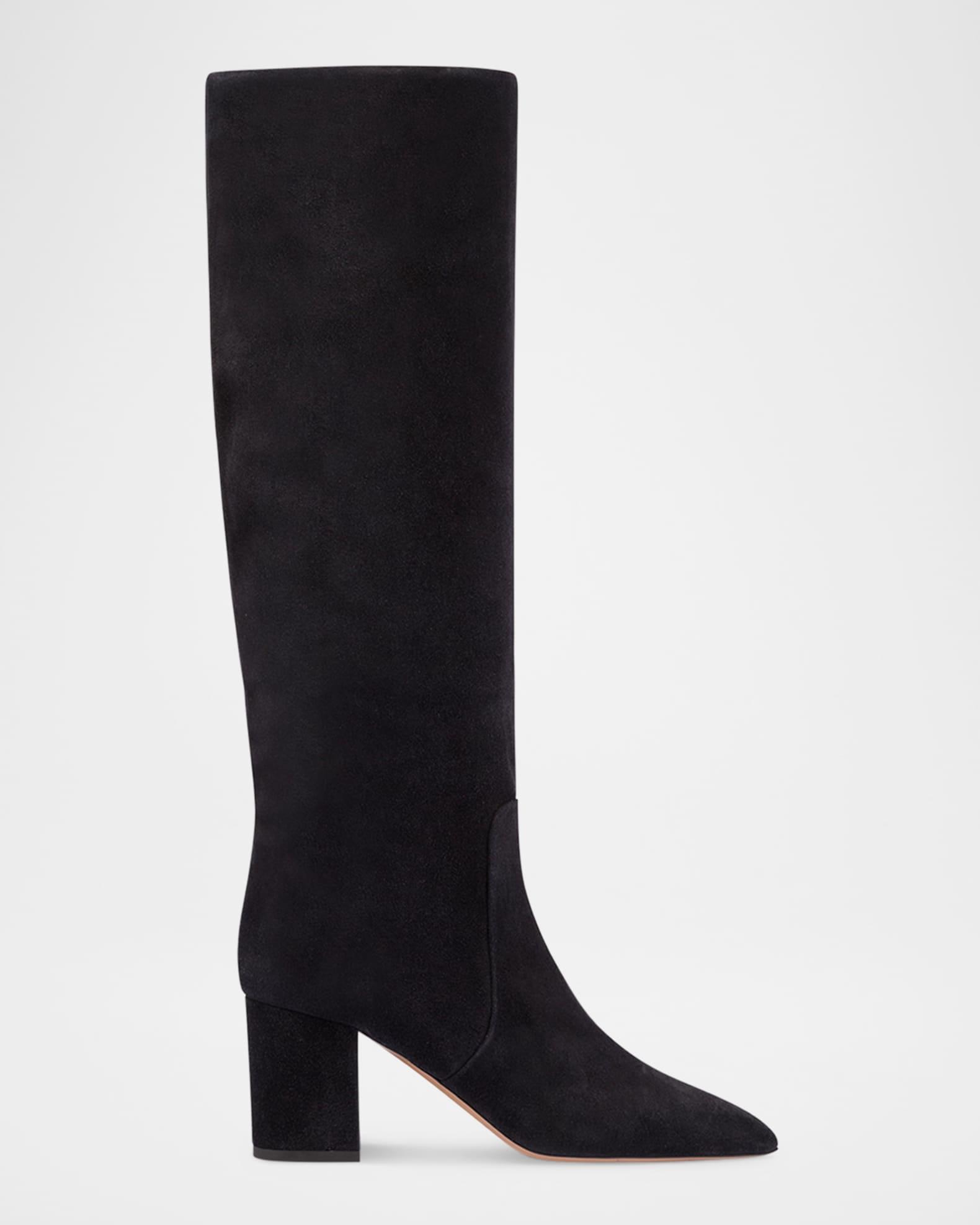 Anja Suede Knee-High Boots Product Image
