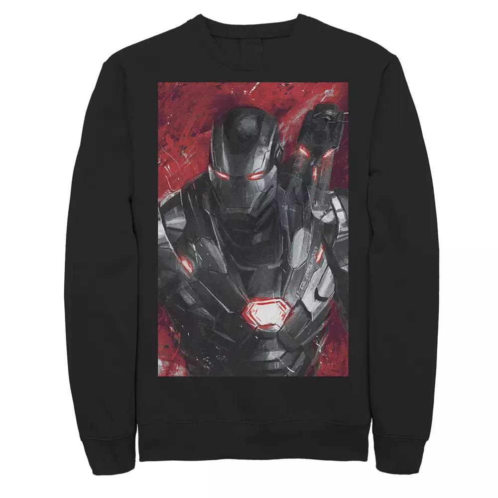 Men's Marvel Avengers Endgame War Machine Painting Graphic Fleece Pullover,  Product Image