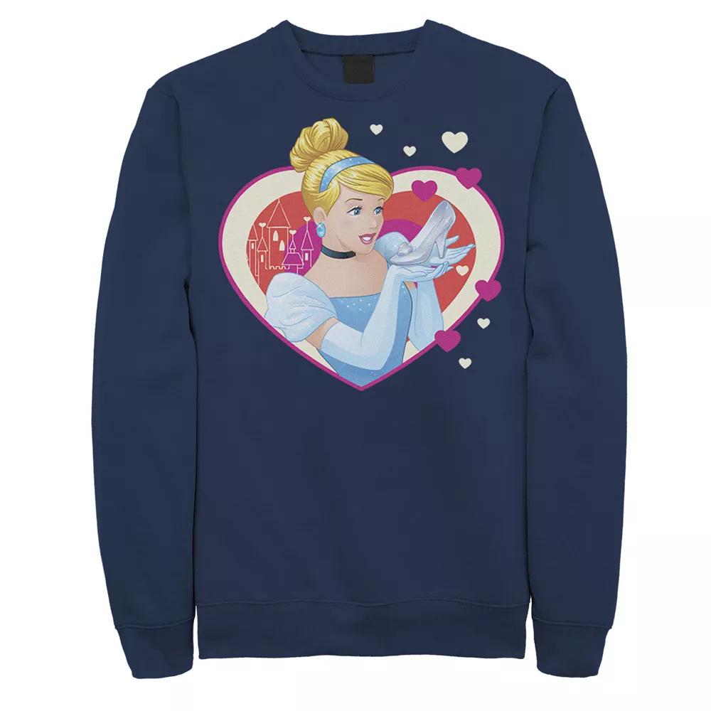 Disney's Cinderella Valentine's Sparkle Hearts Men's Sweatshirt,  Product Image