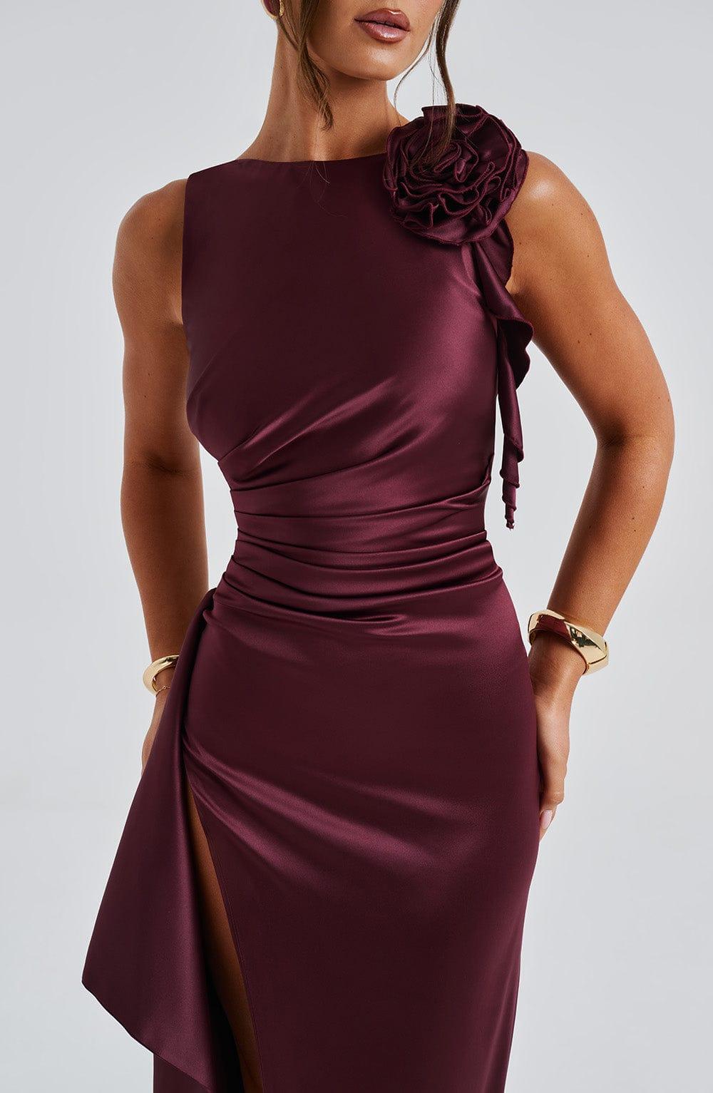 Peggy Maxi Dress - Cherry Lacquer Product Image