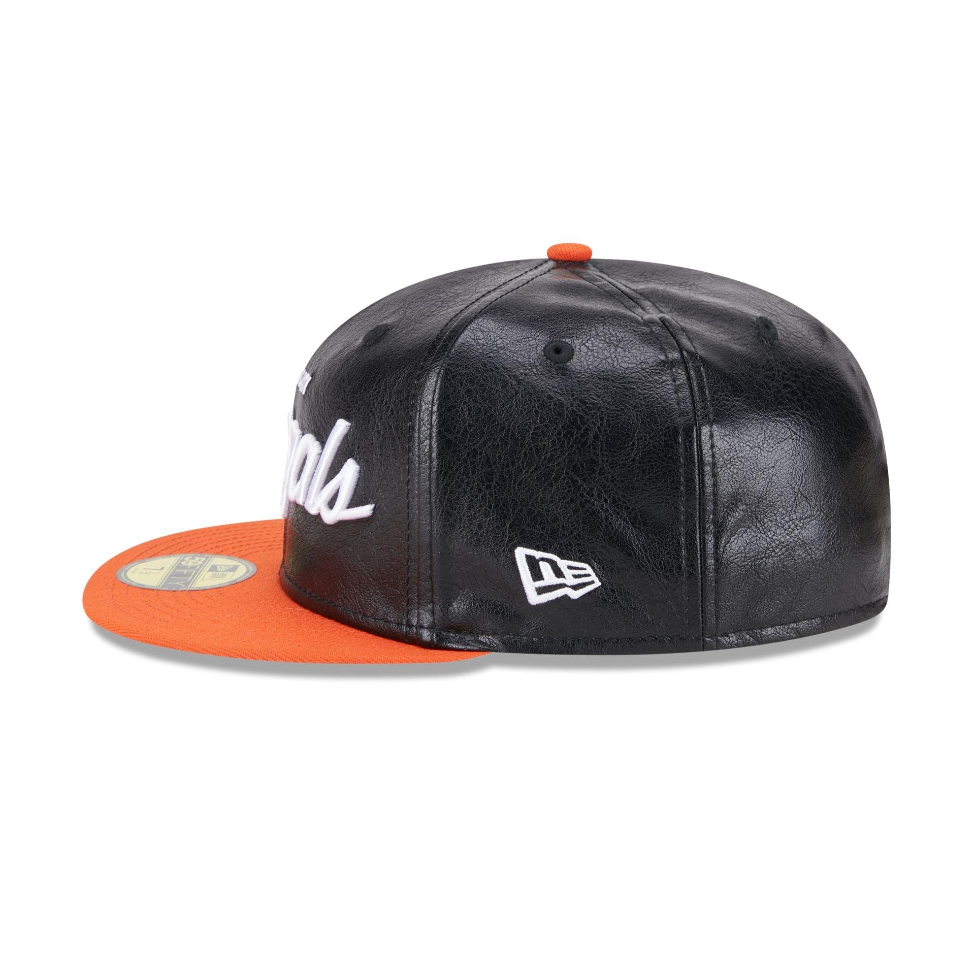 Cincinnati Bengals Faux Leather Crown 59FIFTY Fitted Hat Male Product Image