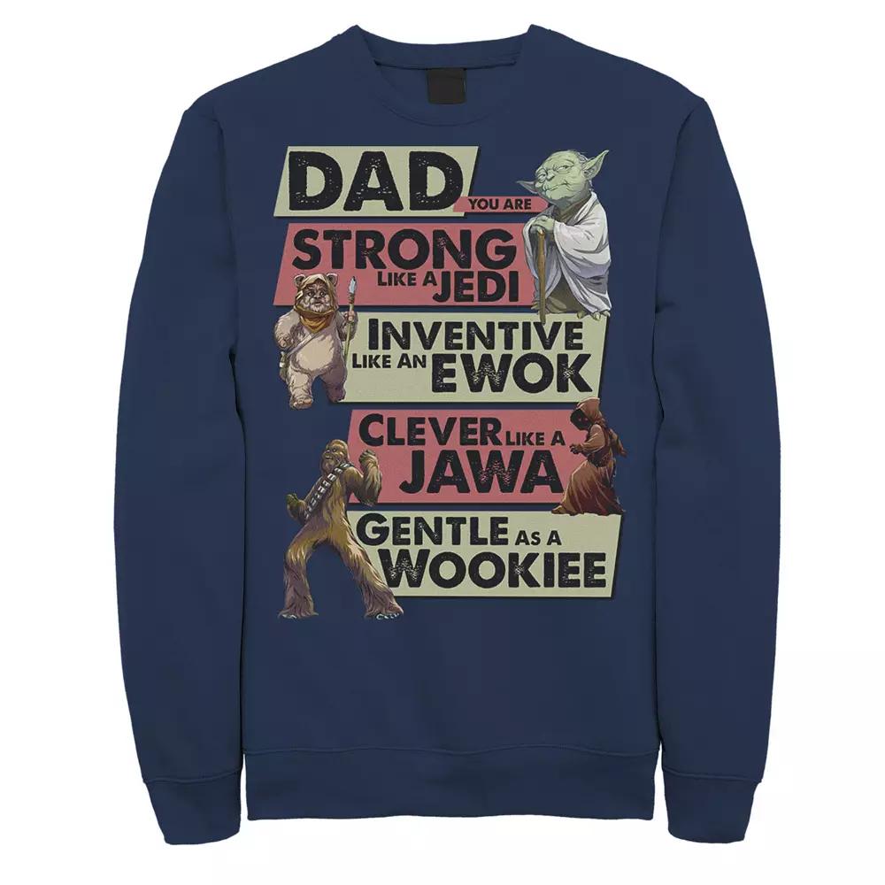 Men's Star Wars Dad You Are Strong Like A Jedi Sweatshirt,  Product Image