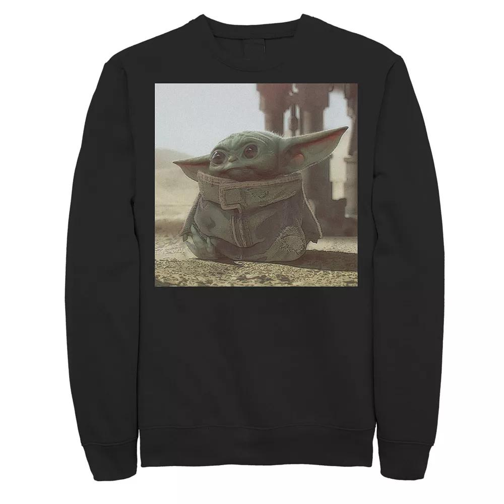Men's Star Wars The Mandalorian The Child aka Baby Yoda Photograph Sweatshirt,  Product Image