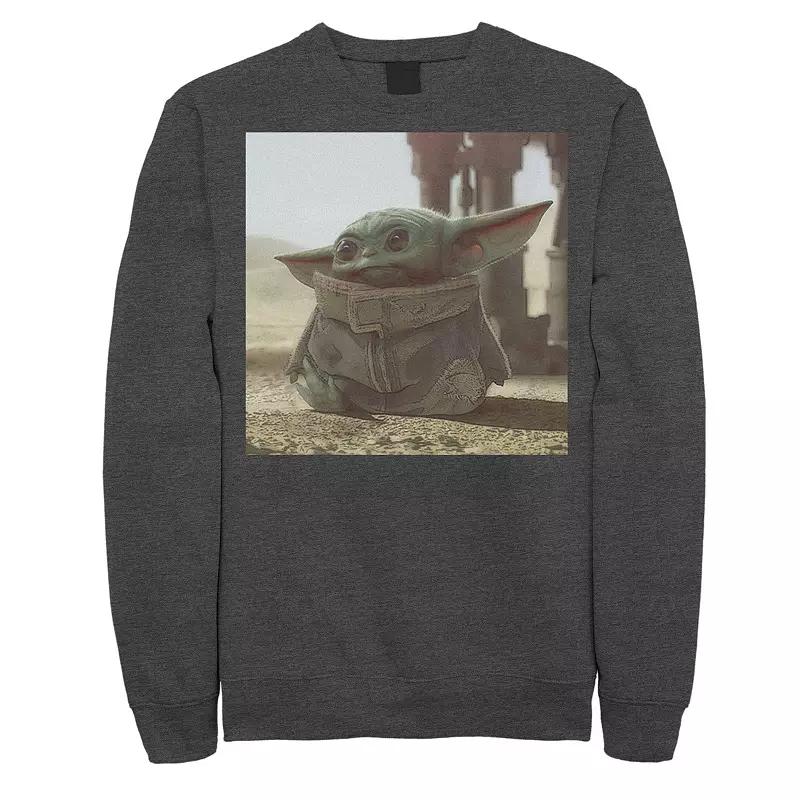 Men's Star Wars The Mandalorian The Child aka Baby Yoda Photograph Sweatshirt,  Product Image
