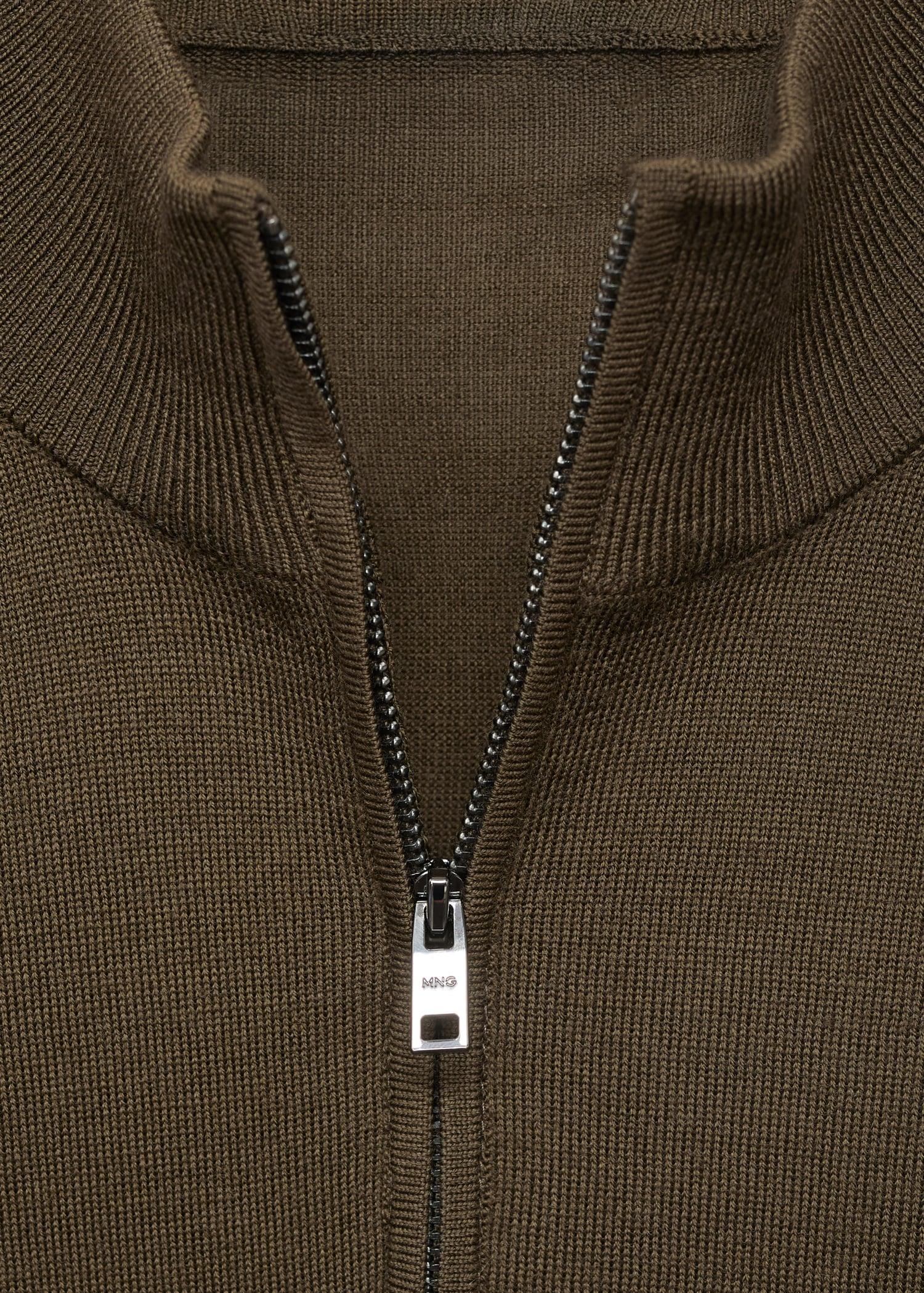 100% wool sweater with perkins neck - Men | MANGO USA Product Image