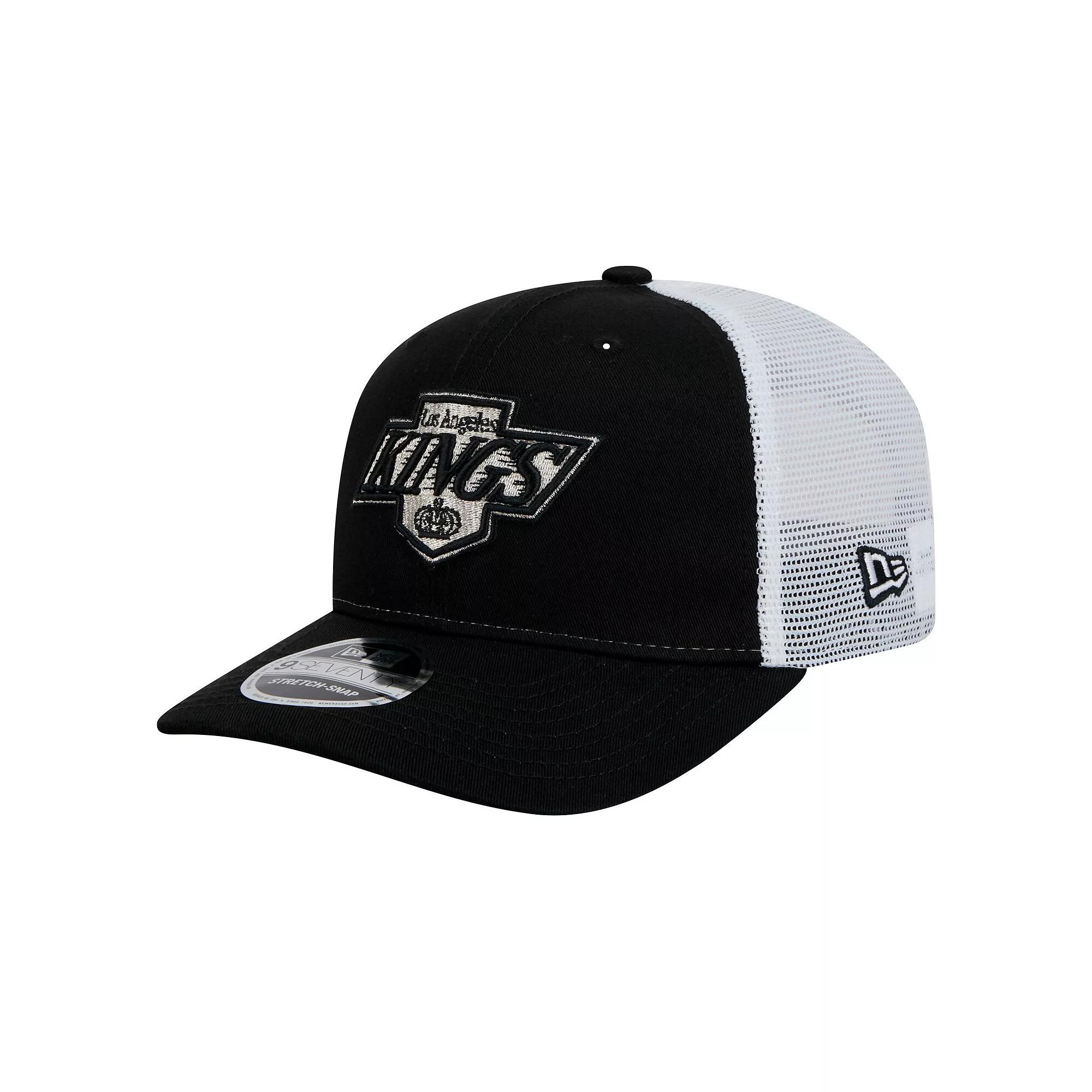Men's New Era Black Los Angeles Kings Core Trucker 9SEVENTY Stretch-Snap Hat, Kgs Black Product Image