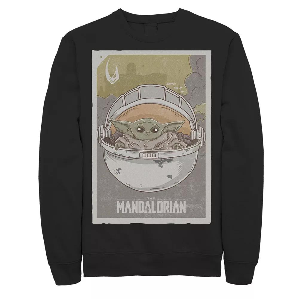 Men's Star Wars The Mandalorian The Child aka Baby Yoda Poster Sweatshirt,  Product Image
