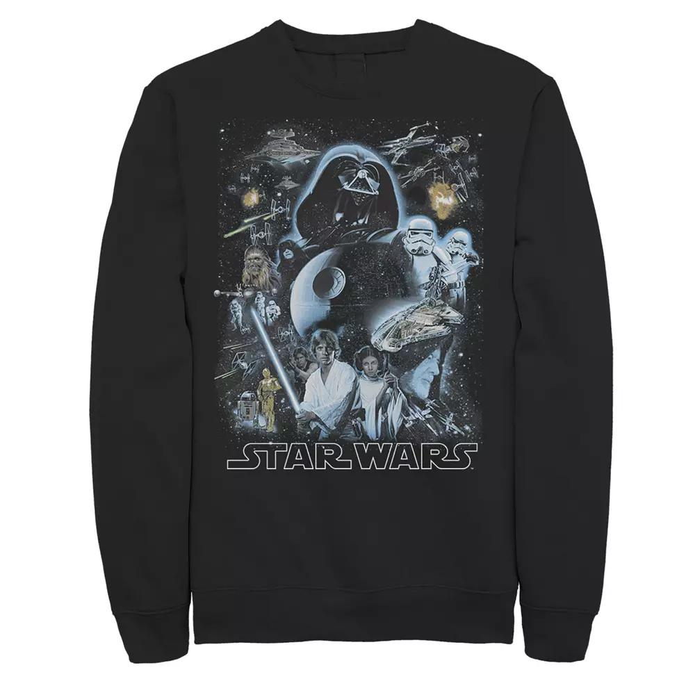 Men's Star Wars Galaxy Of Stars Poster Sweatshirt,  Product Image