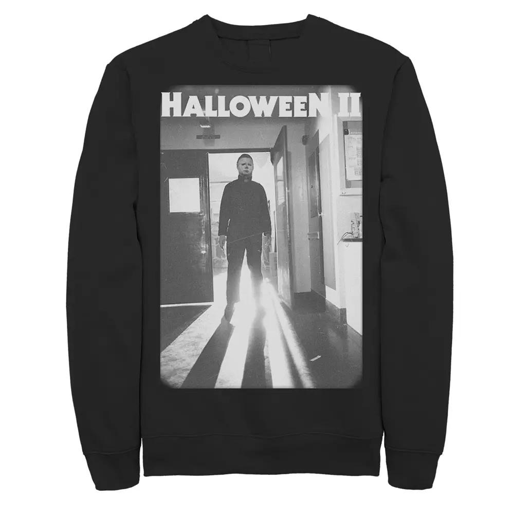 Men's Halloween 2 Michael Myers Faded Poster Sweatshirt,  Product Image