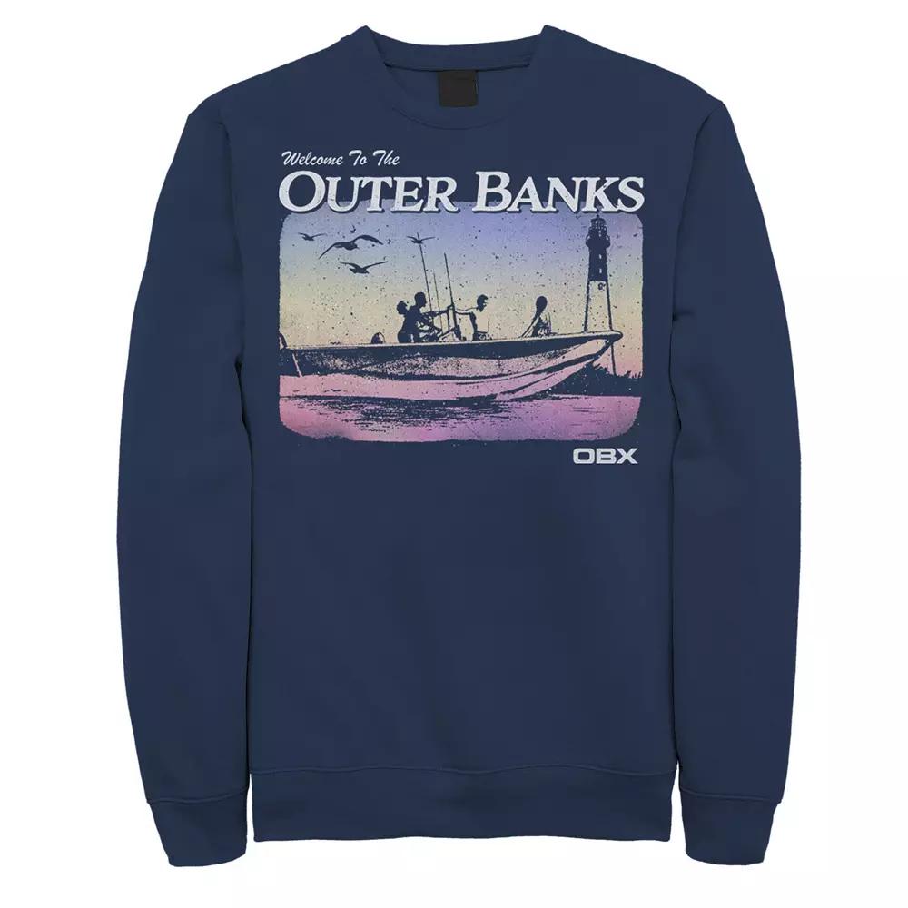 Men's Outer Banks Gradient Boat Portrait Sweatshirt, Boy's,  Product Image