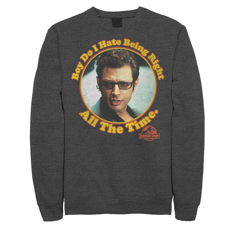 Men's Jurassic Park Hate Being Right All The Time Sweatshirt Pullover,  Product Image