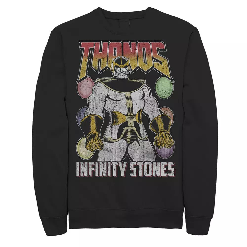 Men's Marvel Vintage Thanos Infinity Stones Sweatshirt,  Product Image