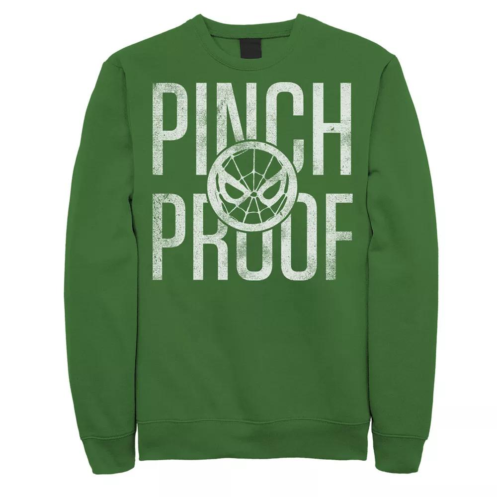 Men's Marvel Spider-Man Pinch Proof St. Patrick's Sweatshirt, Size: XL, Kelly Product Image