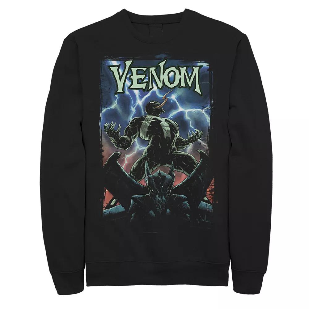 Men's Marvel Venom Logo Lightning Gargoyle Sweatshirt,  Product Image
