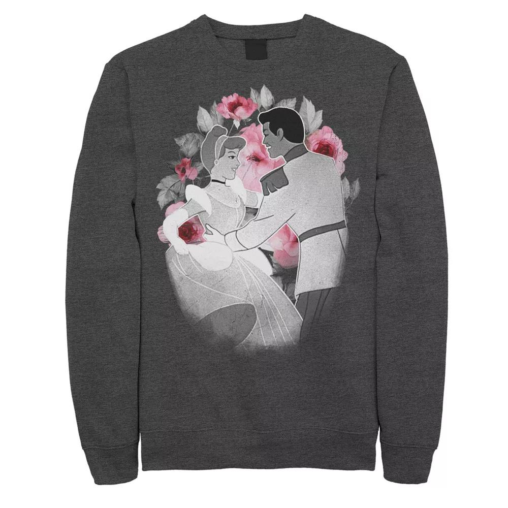Men's Disney Cinderella Cinderella & The Prince A Dance Vignette Sweatshirt, Size: Small, Grey Heather Product Image