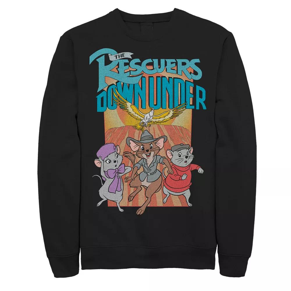 Disney's The Rescuers Down Under Men's Movie Poster Graphic Fleece Sweatshirt,  Product Image