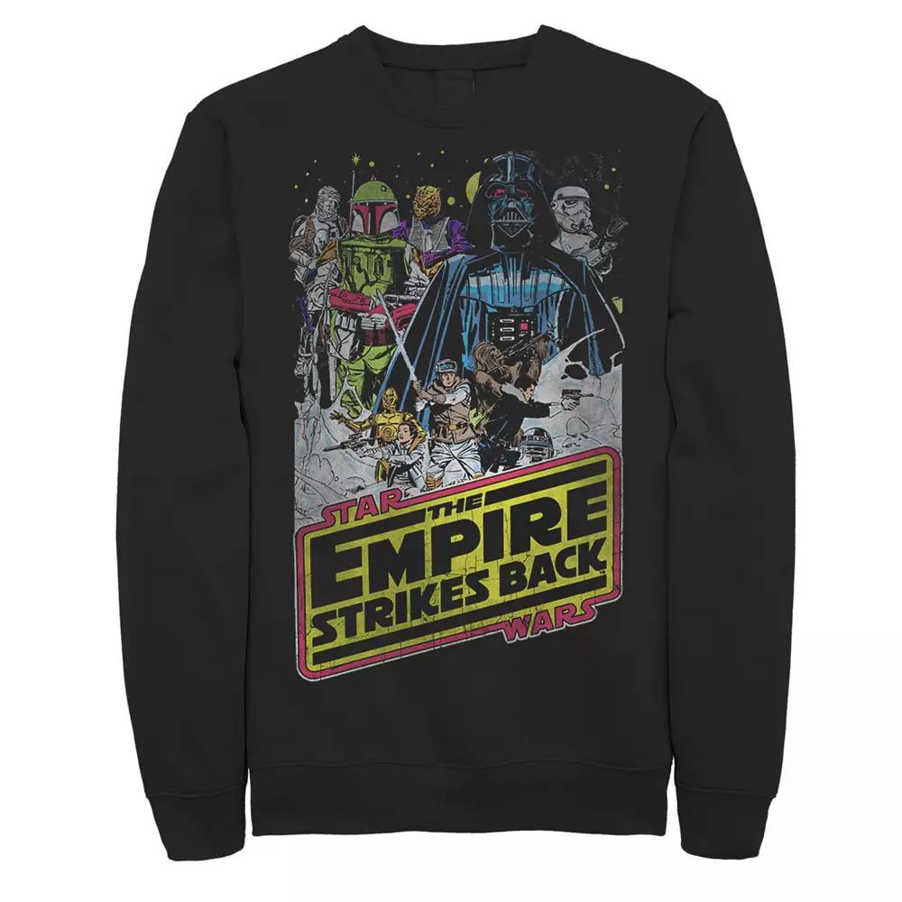 Men's Star Wars Empire Strikes Back Logo Sweatshirt, Size: 3XL, Black Product Image