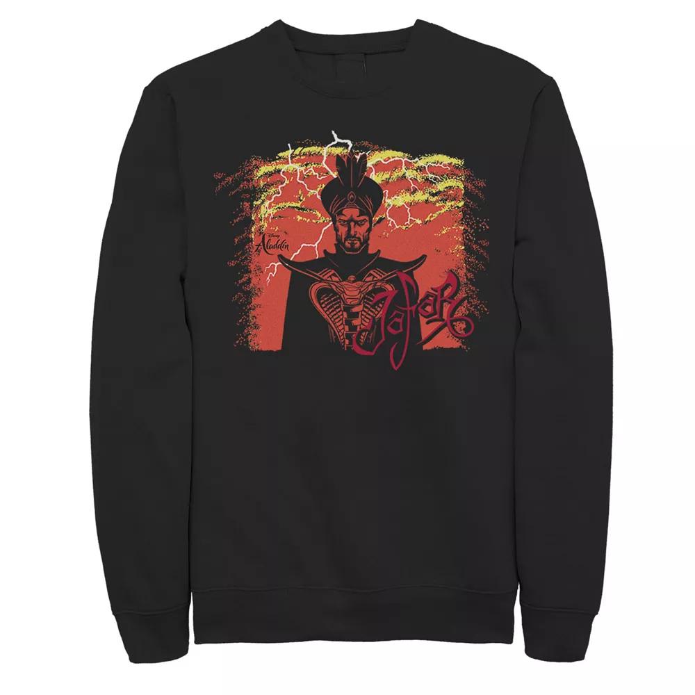 Disney's Aladdin Jafar Men's Lightening Poster Logo Sweatshirt,  Product Image