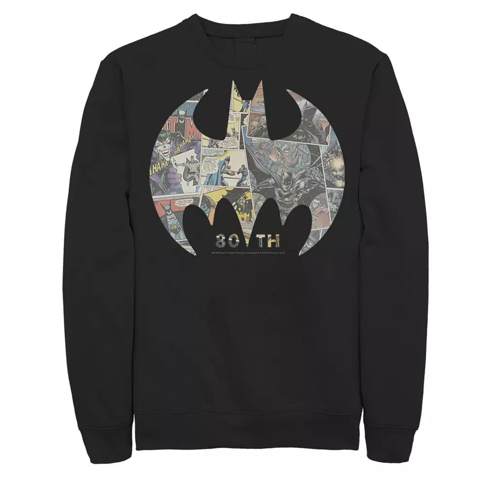 Men's DC Comics Batman Comic Cover Logo Sweatshirt,  Product Image