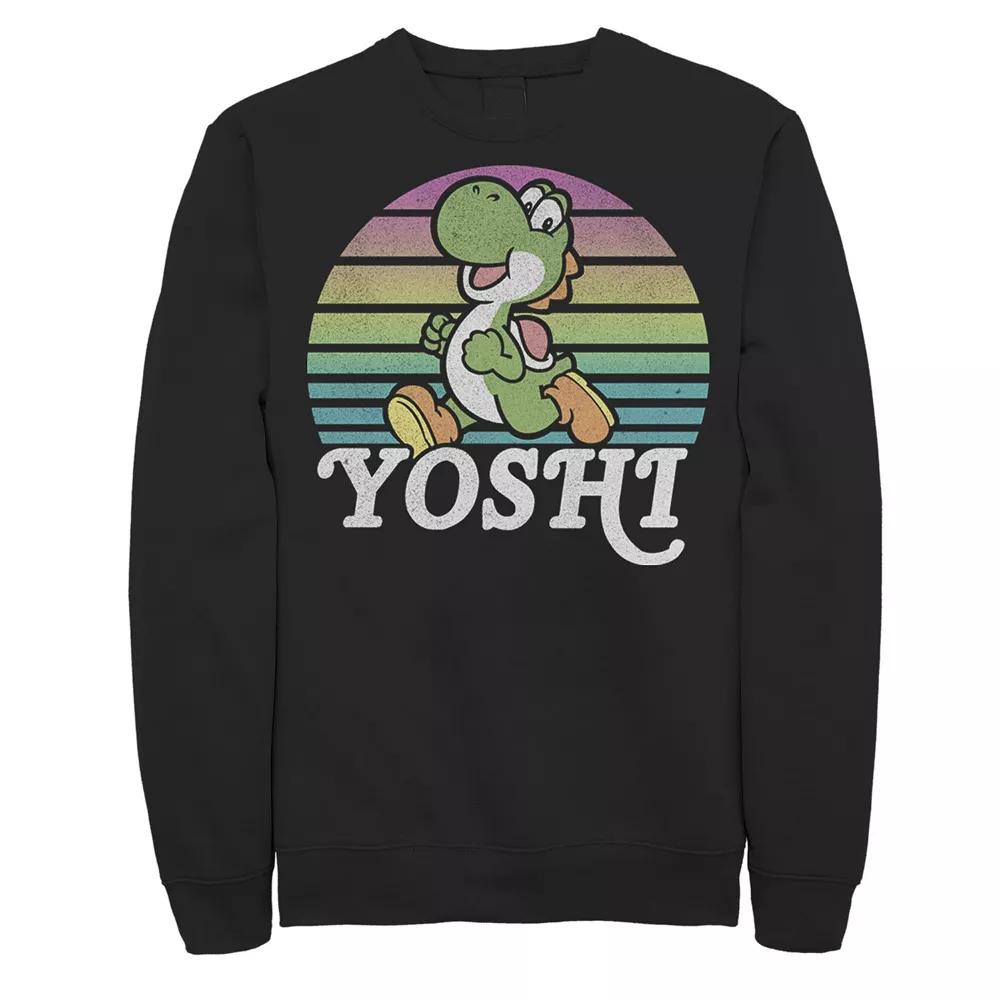 Big & Tall Nintendo Super Mario Bros Yoshi Running Fleece Sweatshirt, Men's,  Product Image