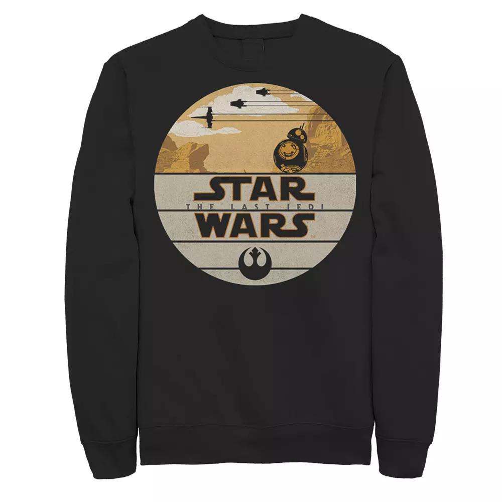 Men's Star Wars: The Last Jedi BB-8 Retro Desert Roll Badge Sweatshirt,  Product Image