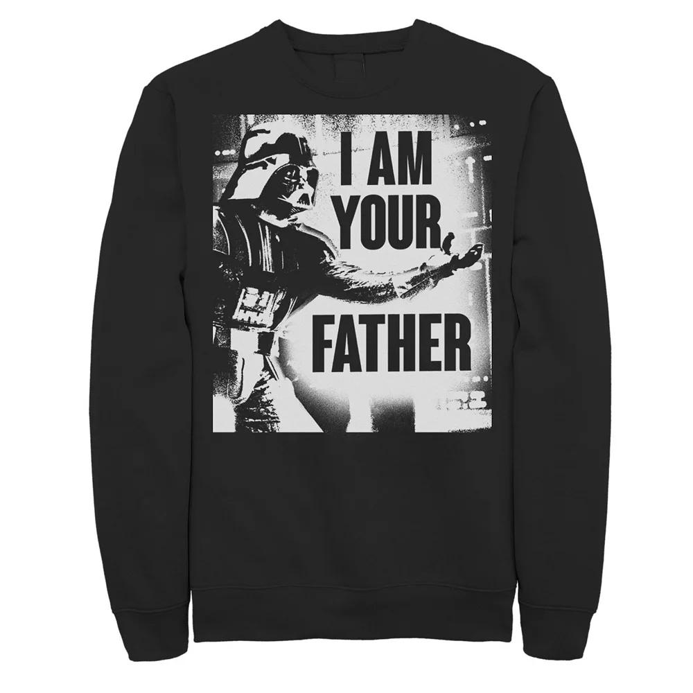 Men's Star Wars Darth Vader Your Father Dad Spray Paint Sweatshirt,  Product Image