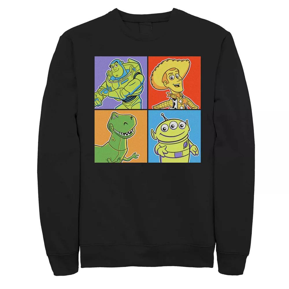 Men's Disney Pixar Toy Story Tonal Square Group Shot Fleece Sweater,  Product Image