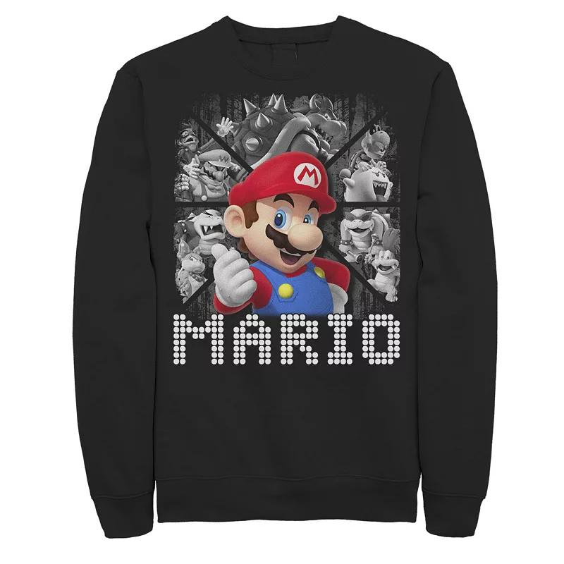 Men's Super Mario Bad Guy Panels Sweatshirt,  Product Image
