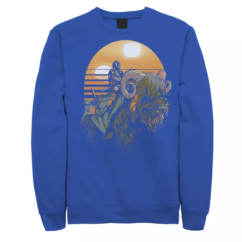 Men's Star Wars Bantha Riders Sunset Retro Portrait Sweatshirt,  Product Image