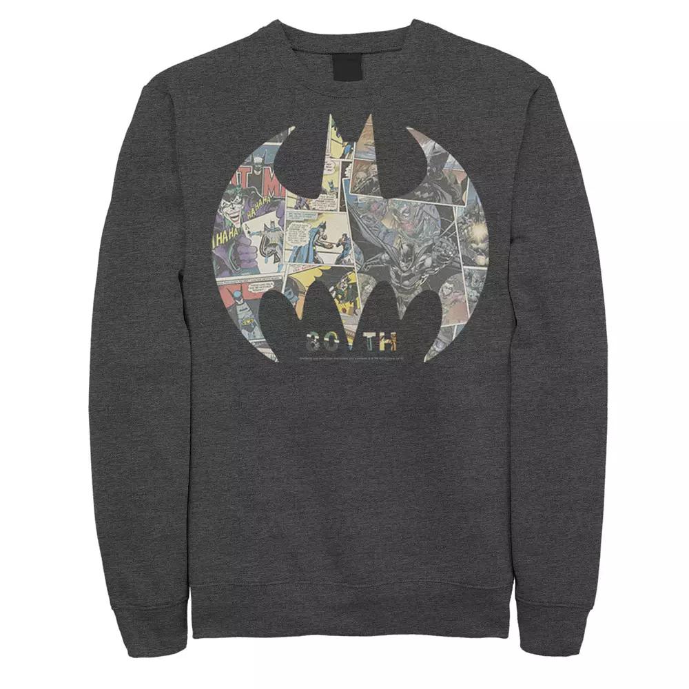 Men's DC Comics Batman Comic Cover Logo Sweatshirt,  Product Image