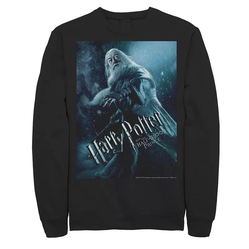 Men's Harry Potter Half-Blood Prince Dumbledore Poster Fleece Graphic Pullover,  Product Image