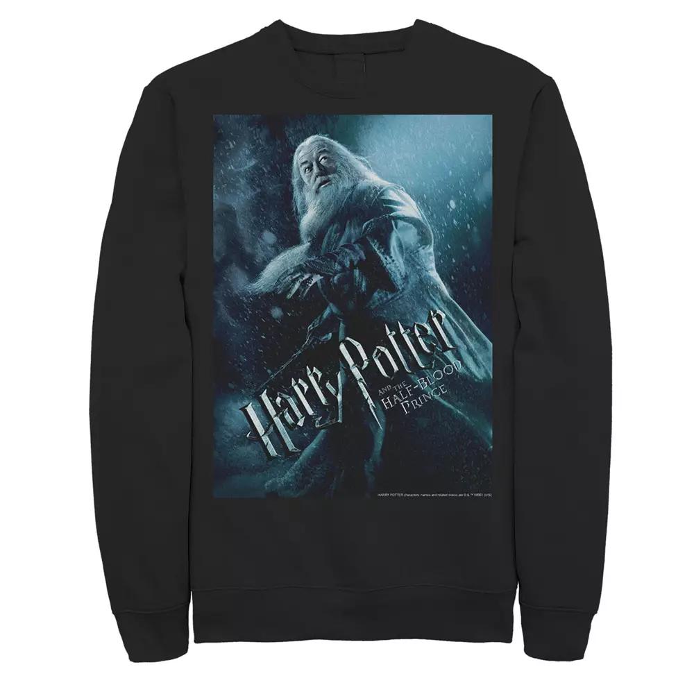 Men's Harry Potter Half-Blood Prince Dumbledore Poster Fleece Graphic Pullover,  Product Image