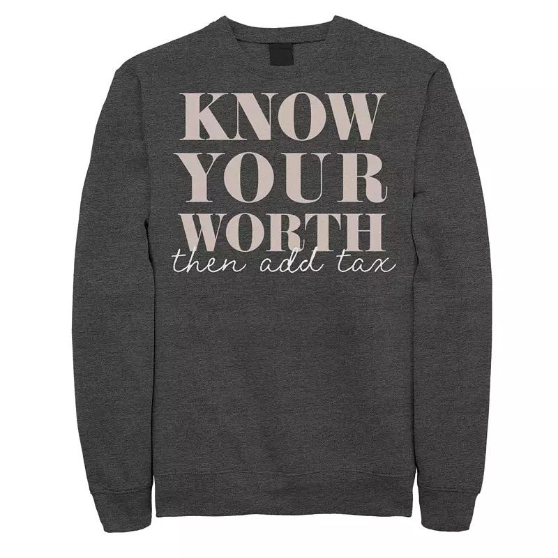 Men's Fifth Sun Know Your Worth Bold Sweatshirt,  Product Image