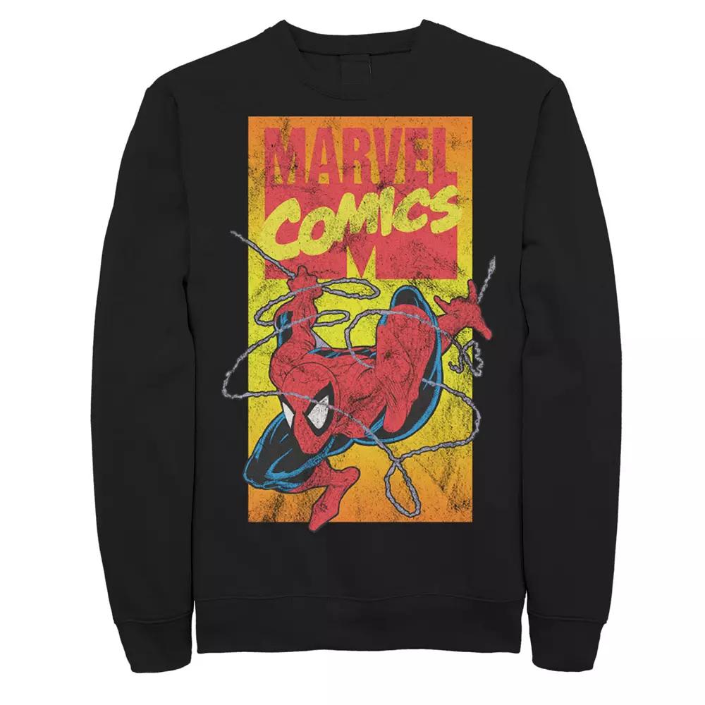 Men's Marvel Comics Spider-Man Action Shot Sweatshirt,  Product Image