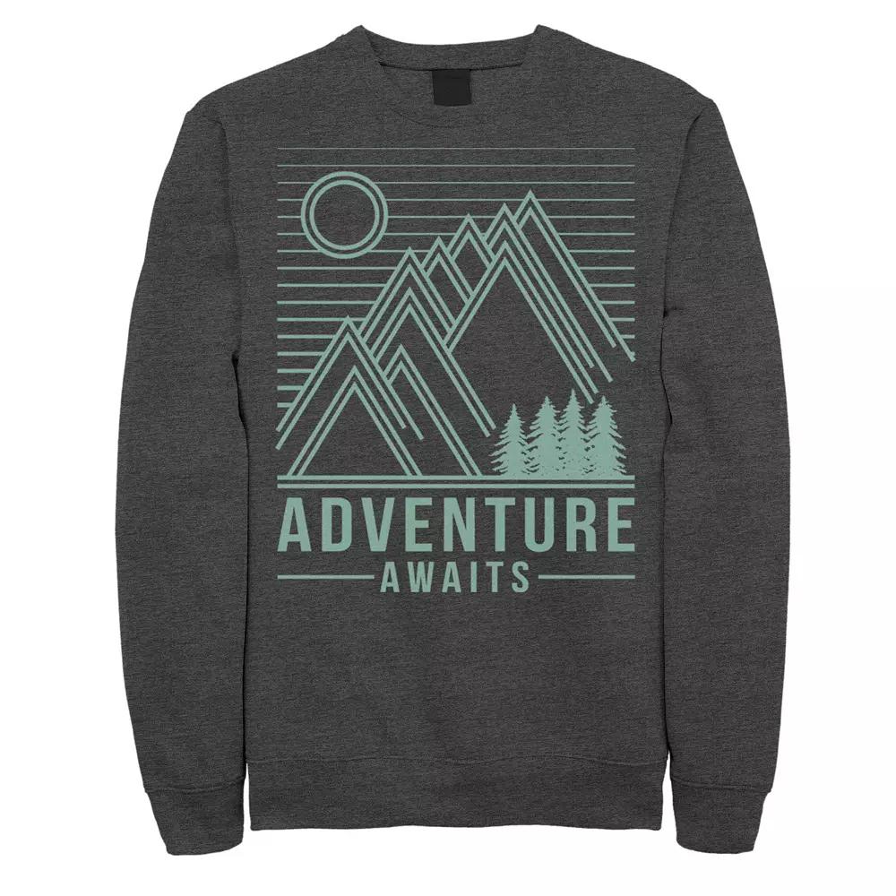 Men's Fifth Sun Adventure Awaits Line Art Sweatshirt,  Product Image