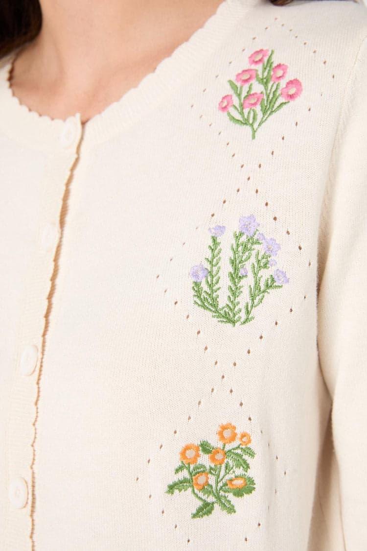 Lattice Embroidered Cardigan Product Image