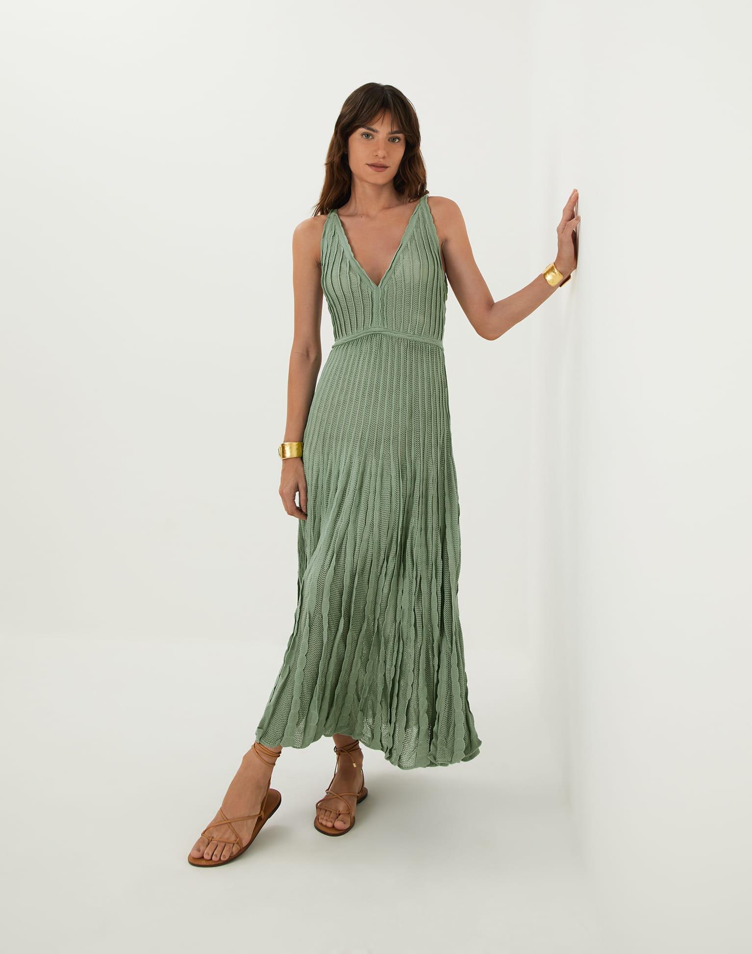 Knit Celina Long Dress - Harbor Product Image