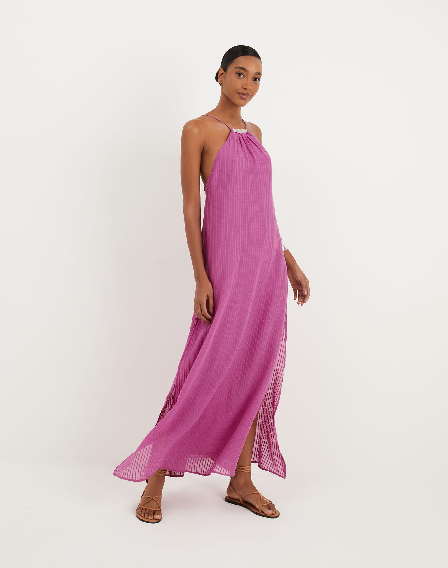Lily Long Dress - French Rose Product Image