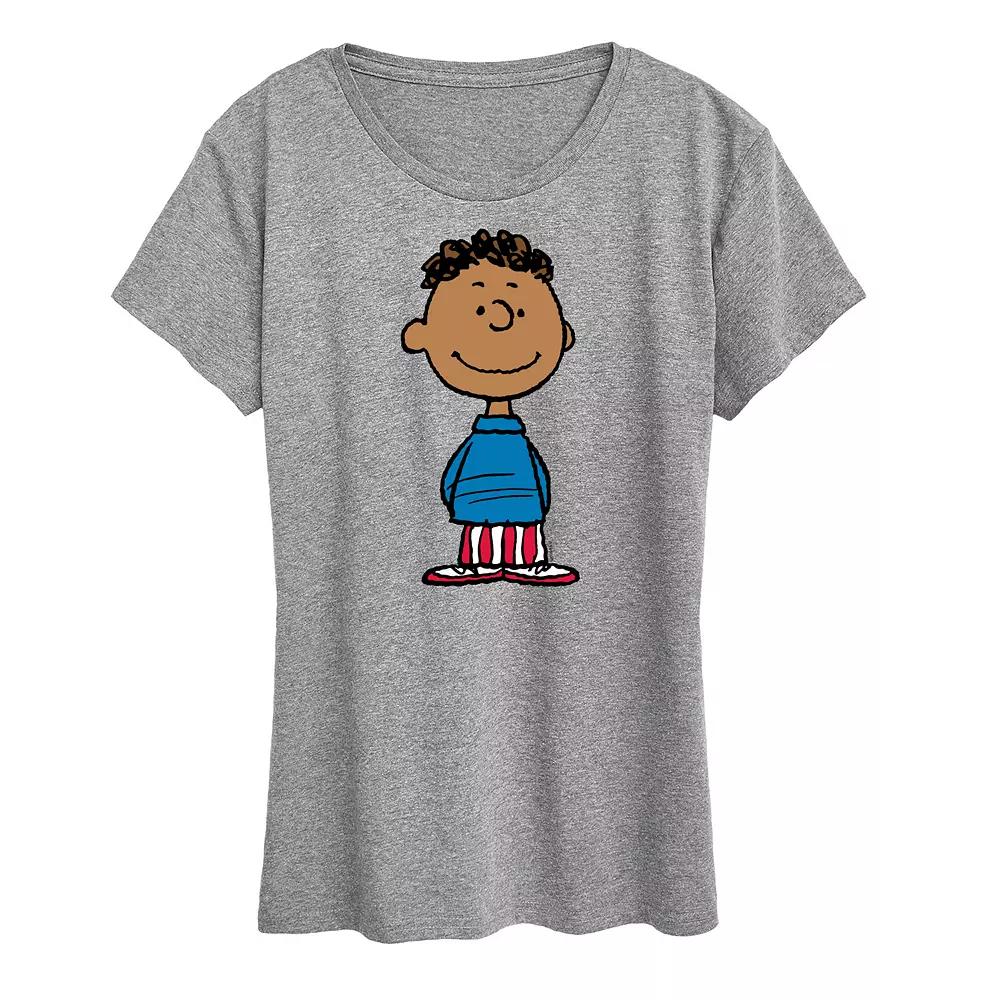 Women's Peanuts Franklin American Flag Graphic Tee,  Product Image