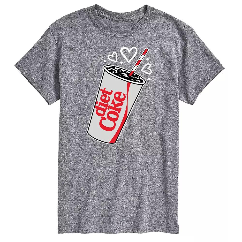 Men's Diet Coke Heart Bubbles Graphic Tee,  Product Image