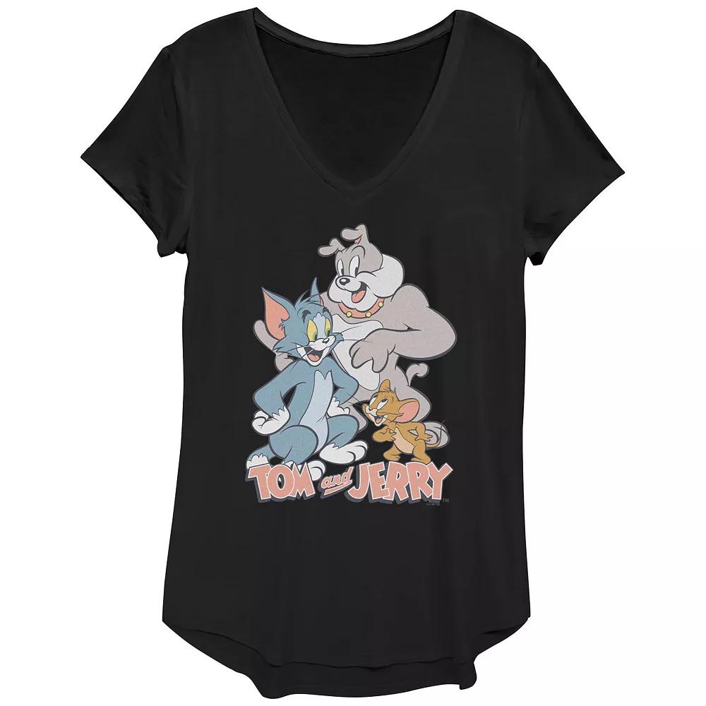 Women's Tom And Jerry Happy Pals Poster Graphic Tee,  Product Image