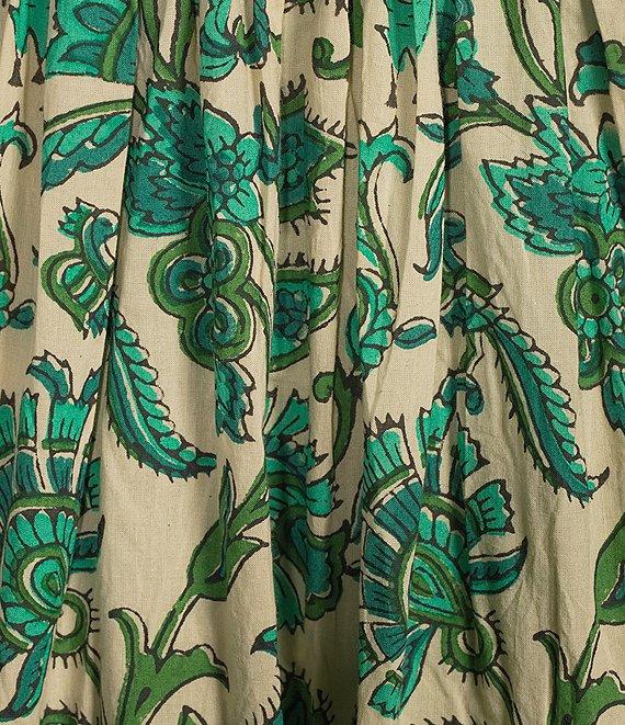 Mo Maya Mojo Printed Sweetheart Neckline Sleeveless Bustier Midi Dress Product Image