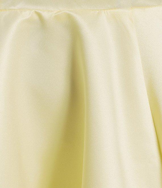 B. Darlin Sweetheart Neck Lace Trim Spaghetti Strap Midi Party Dress Product Image