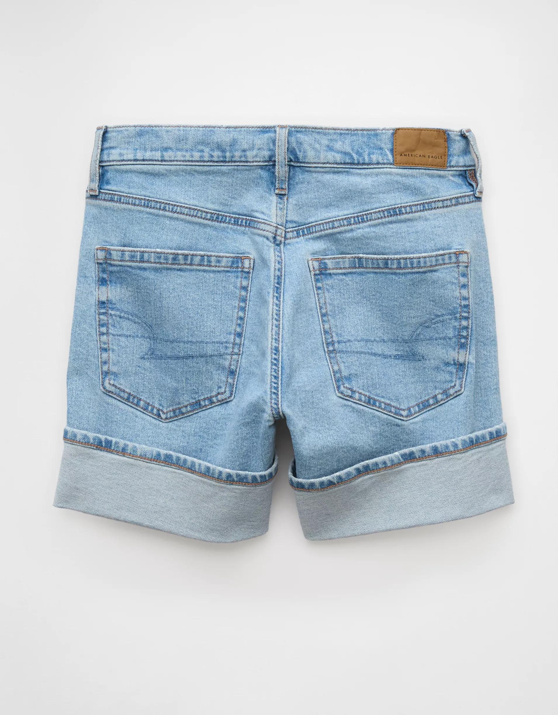 AE 6" Strigid Super High-Waisted Relaxed Denim Short Product Image