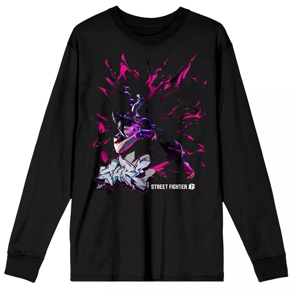 Men's Street Fighter VI Juri Long Sleeve Graphic Tee,  Product Image
