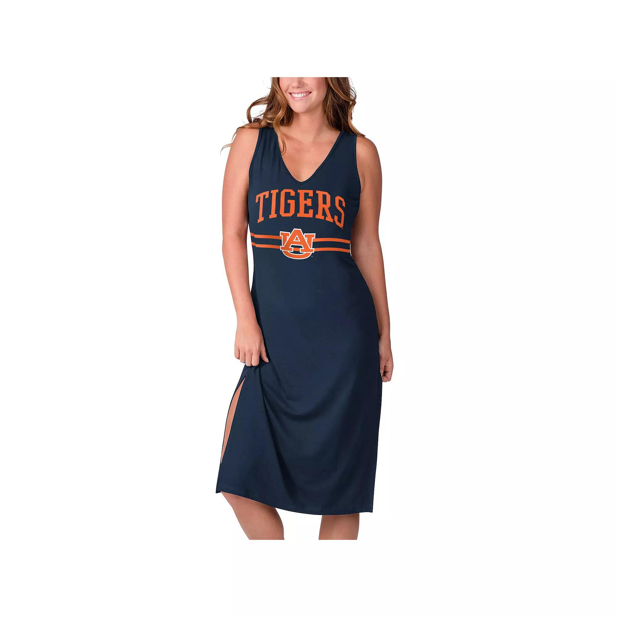 Women's G-III 4Her by Carl Banks Navy Auburn Tigers Training V-Neck Maxi Dress, Size: Medium, Blue Product Image
