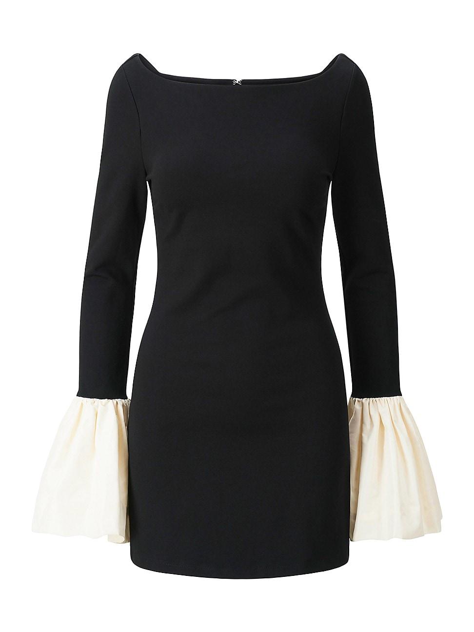 Womens Hawthorne Two-Tone Bell-Sleeve Minidress Product Image