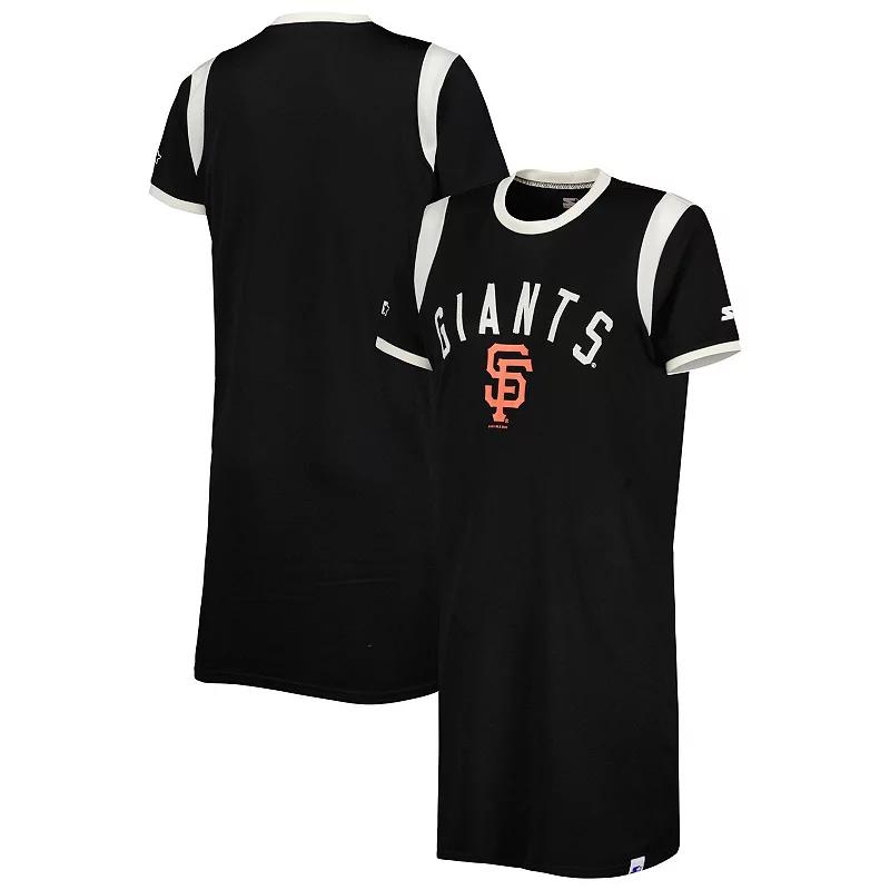 Women's Starter Black San Francisco Giants Playoff Sneaker Dress, Size: Medium Product Image