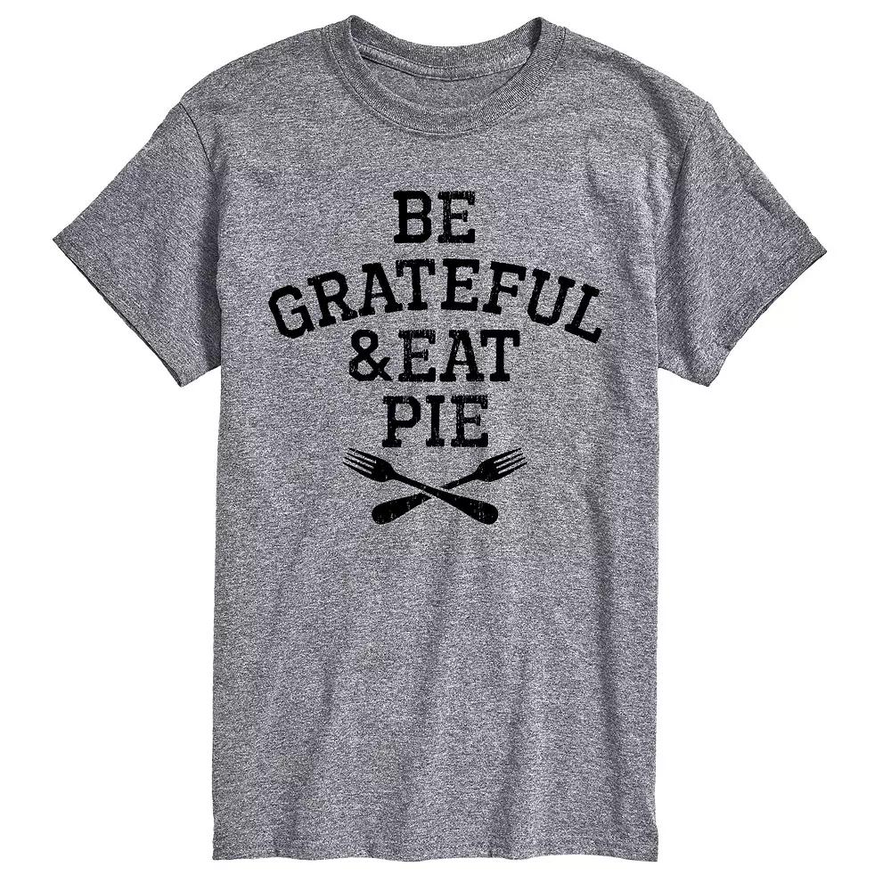 Big & Tall Be Grateful Eat Pie Tee, Men's,  Product Image